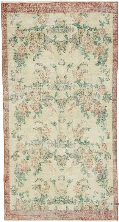 El Dokuma Vintage Halı - 107 cm x 196 cm