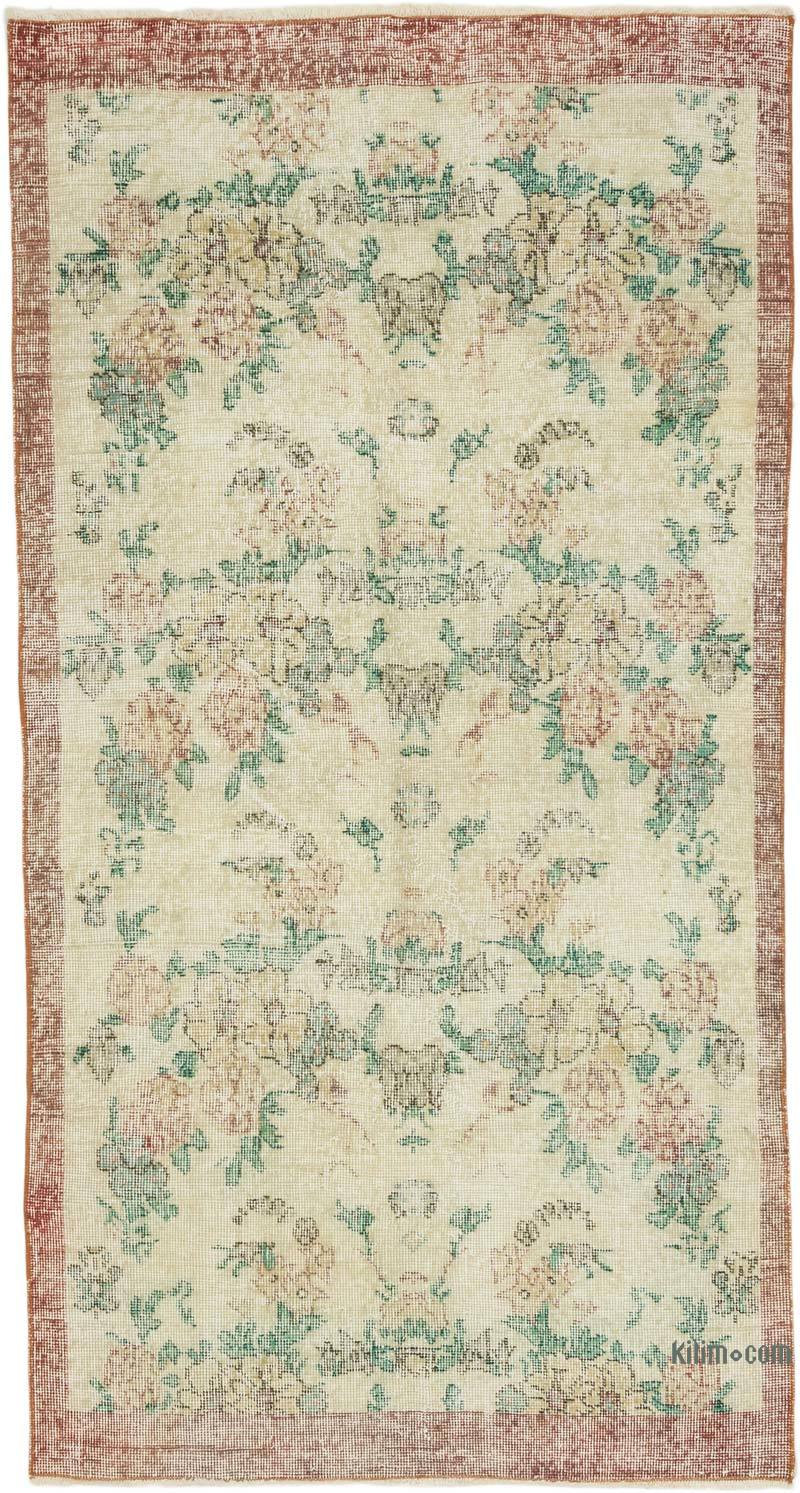 El Dokuma Vintage Halı - 107 cm x 196 cm - K0070943