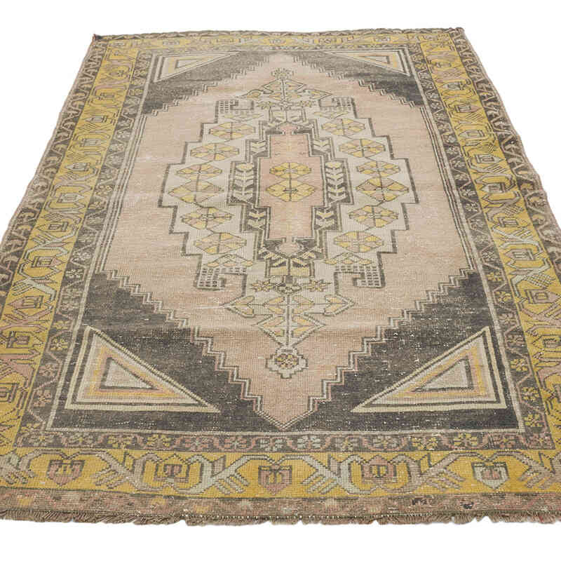 El Dokuma Vintage Halı - 117 cm x 194 cm - K0070945