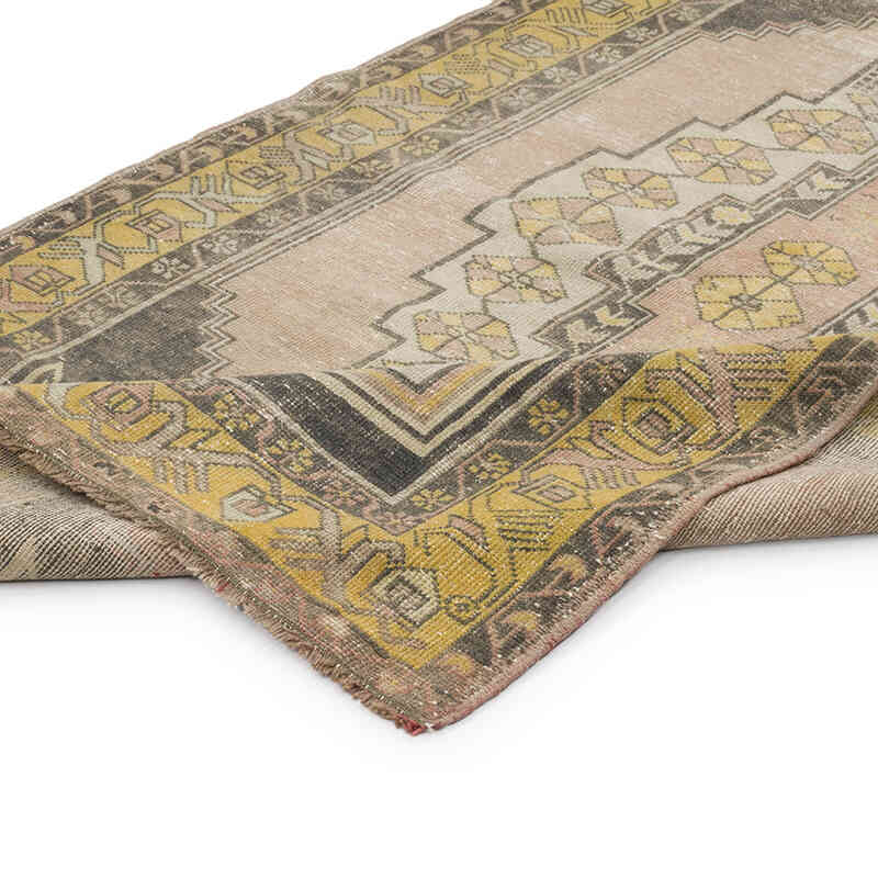 El Dokuma Vintage Halı - 117 cm x 194 cm - K0070945