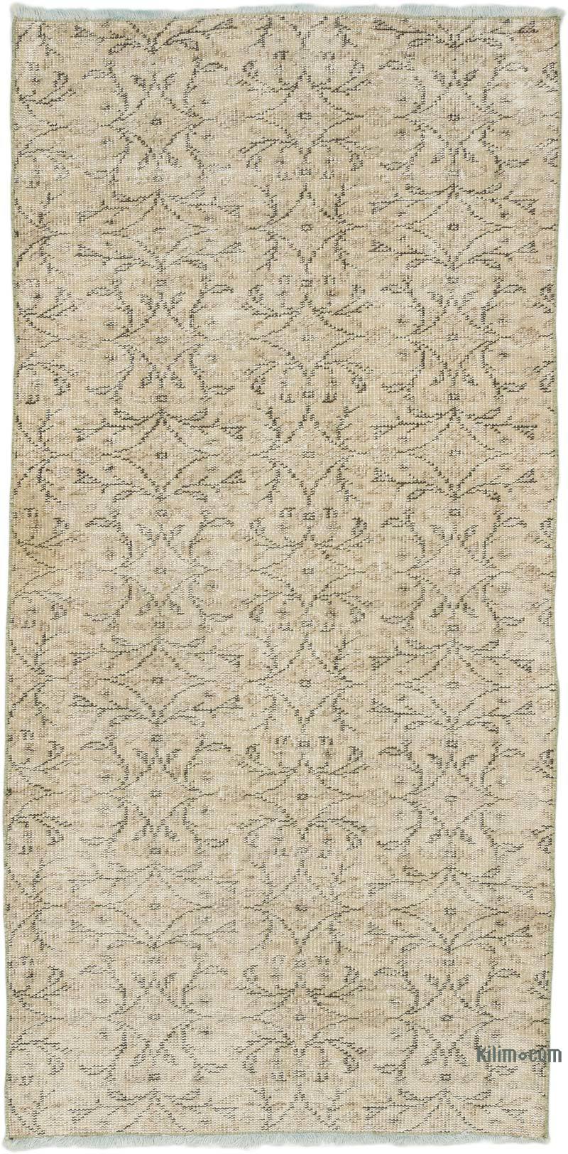 El Dokuma Vintage Halı - 97 cm x 197 cm - K0070949