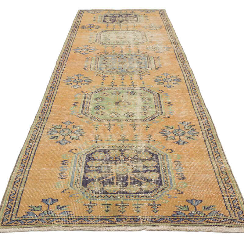 Alfombra Turca Vintage De Pasillo - 105 cm x 345 cm - K0070950