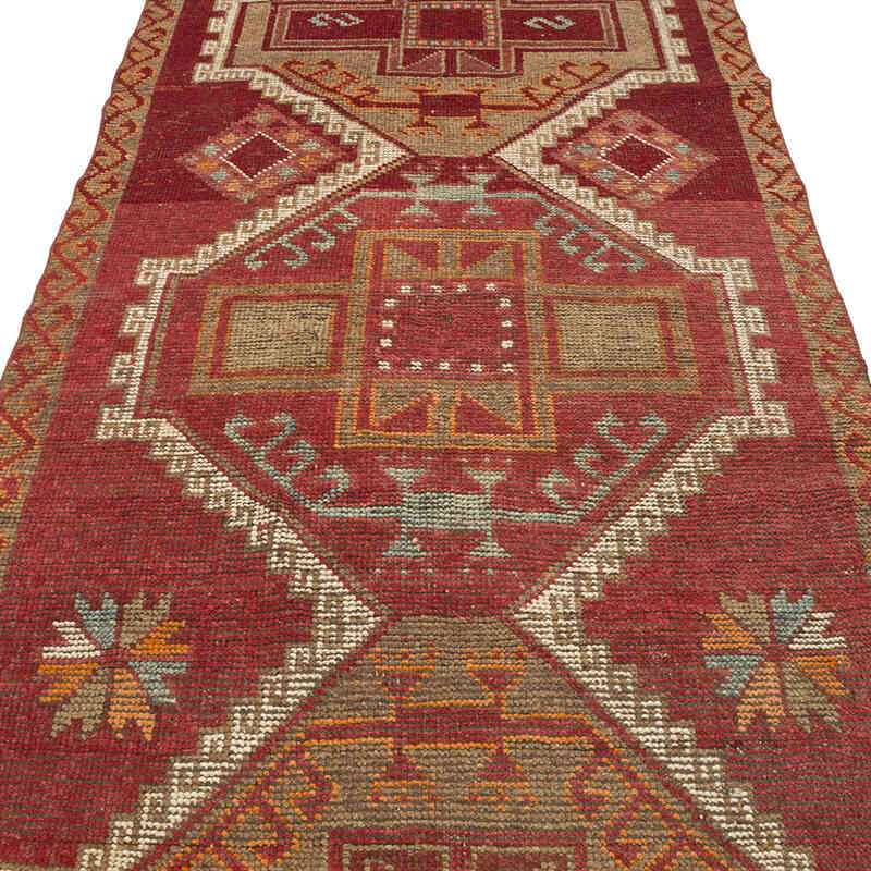 Vintage Turkish Hand-Knotted Runner - 4'  x 10' 5" (48" x 125") - K0070952