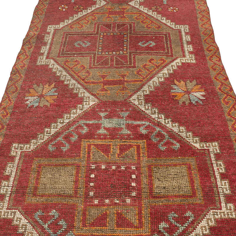 Vintage Turkish Hand-Knotted Runner - 4'  x 10' 5" (48" x 125") - K0070952