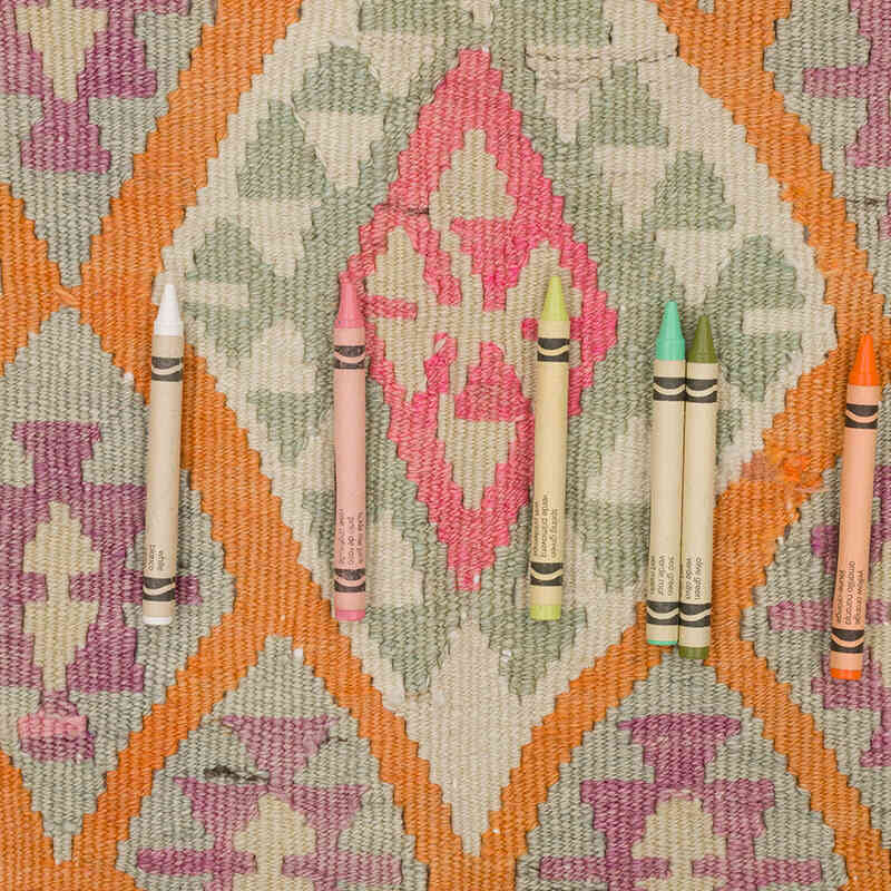 Vintage Tribal Kilim Runner - 4' 6" x 10' 10" (54" x 130") - K0070982