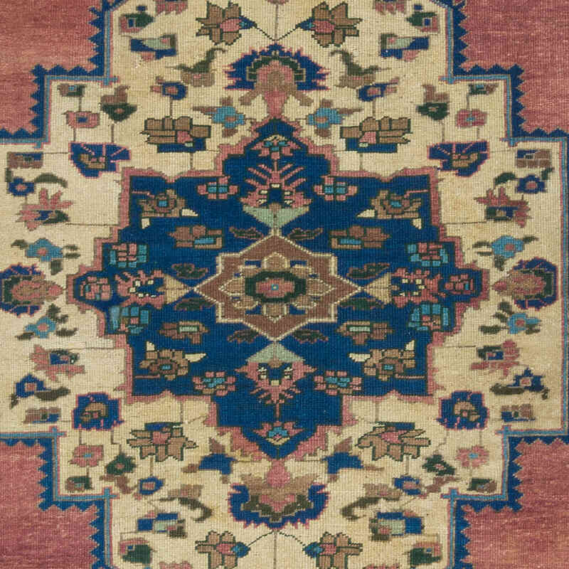 Alfombra Vintage Turca Anudada a Mano - 127 cm x 261 cm - K0070984