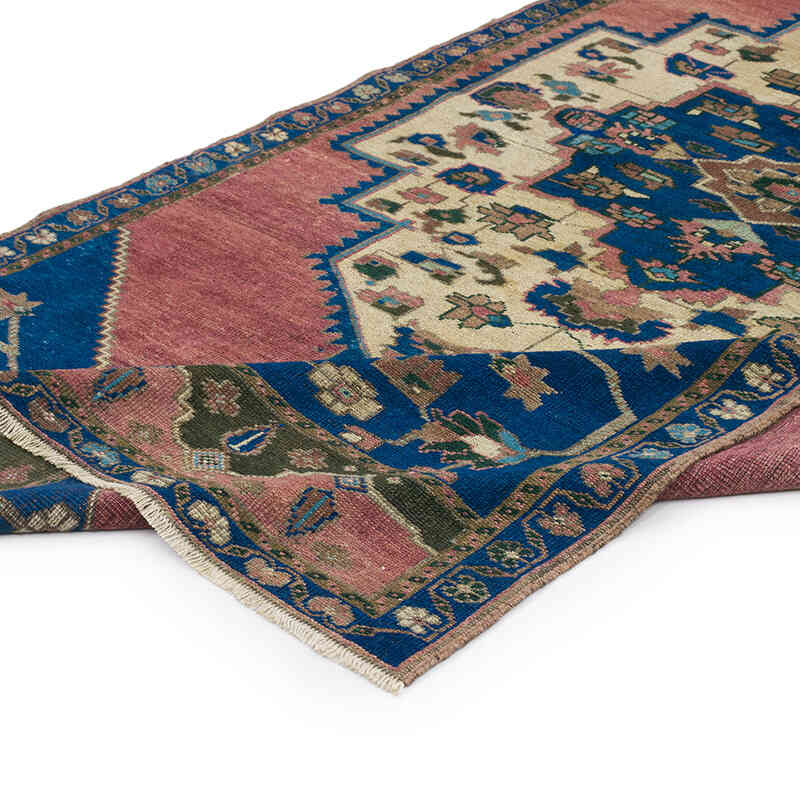 Alfombra Vintage Turca Anudada a Mano - 127 cm x 261 cm - K0070984