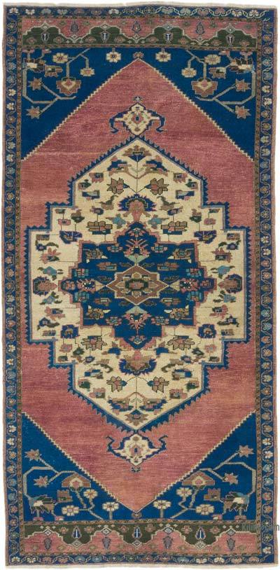 El Dokuma Vintage Halı - 127 cm x 261 cm