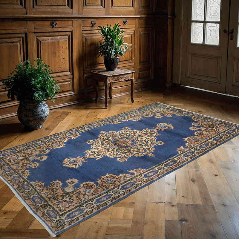 El Dokuma Vintage Halı - 122 cm x 225 cm - K0070989