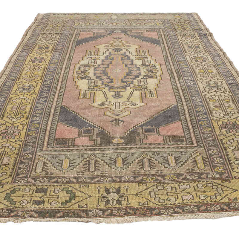 Alfombra Vintage Turca Anudada a Mano - 157 cm x 257 cm - K0070990