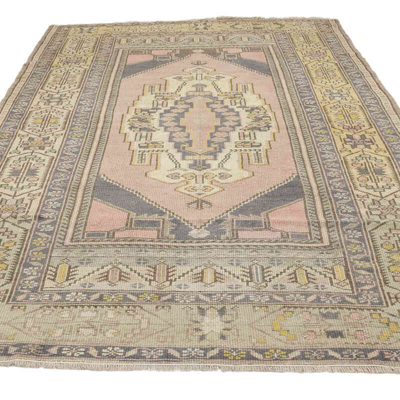 Alfombra Vintage Turca Anudada a Mano - 157 cm x 257 cm - K0070990
