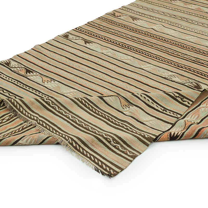 Alfombra Vintage Kilim Turca - 142 cm x 371 cm - K0070996