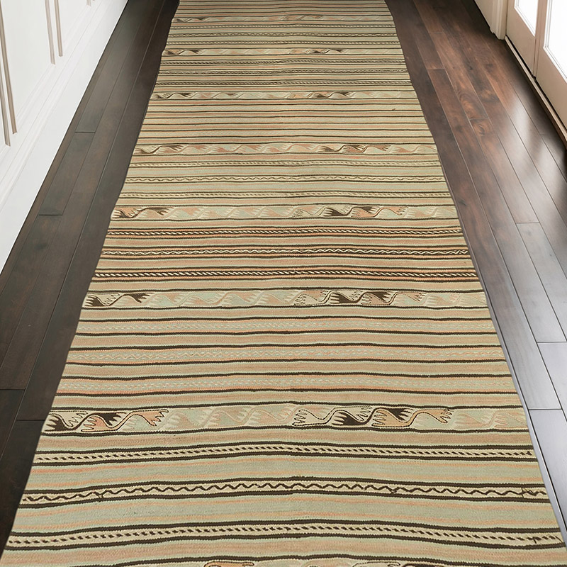 Alfombra Vintage Kilim Turca - 142 cm x 371 cm - K0070996
