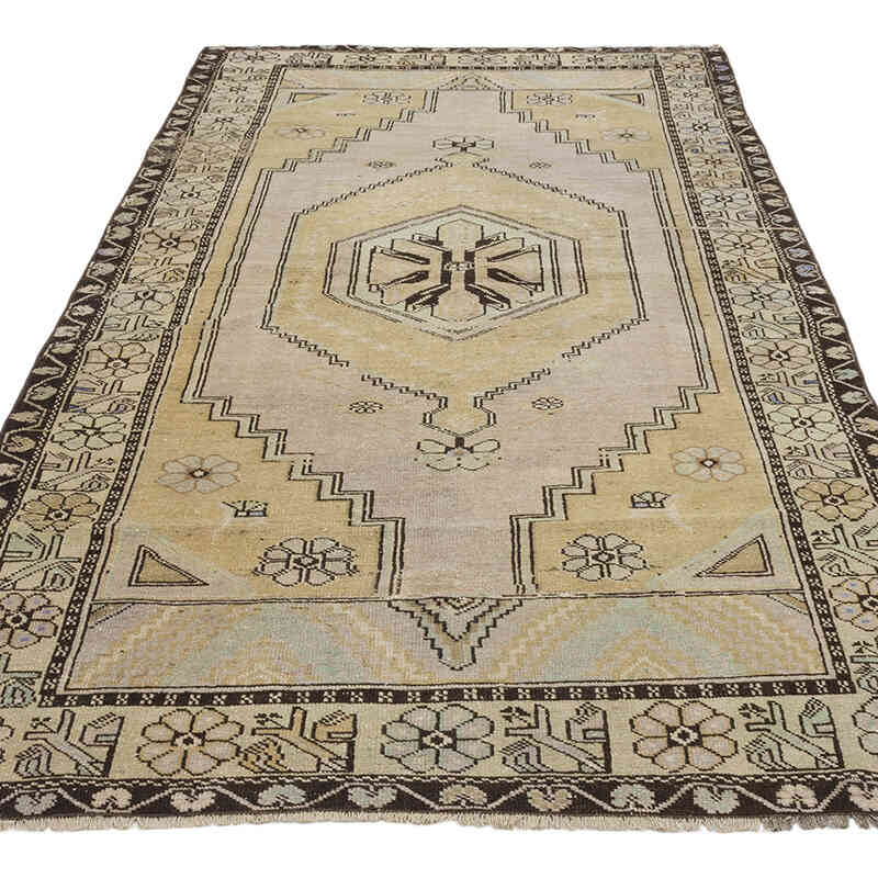 El Dokuma Vintage Halı - 123 cm x 237 cm - K0071009