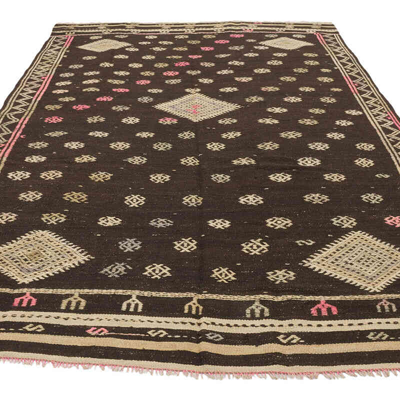 Vintage Anatolian Kilim Rug - 6' 1" x 9' 7" (73" x 115") - K0071013