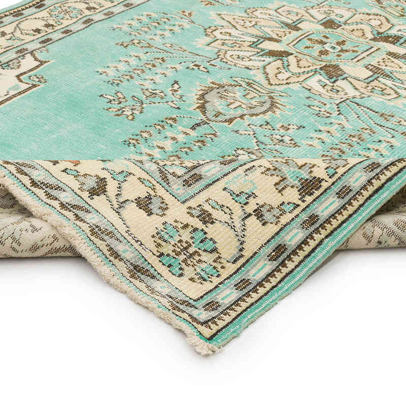 Alfombra Vintage Turca Anudada a Mano - 185 cm x 305 cm - K0071024