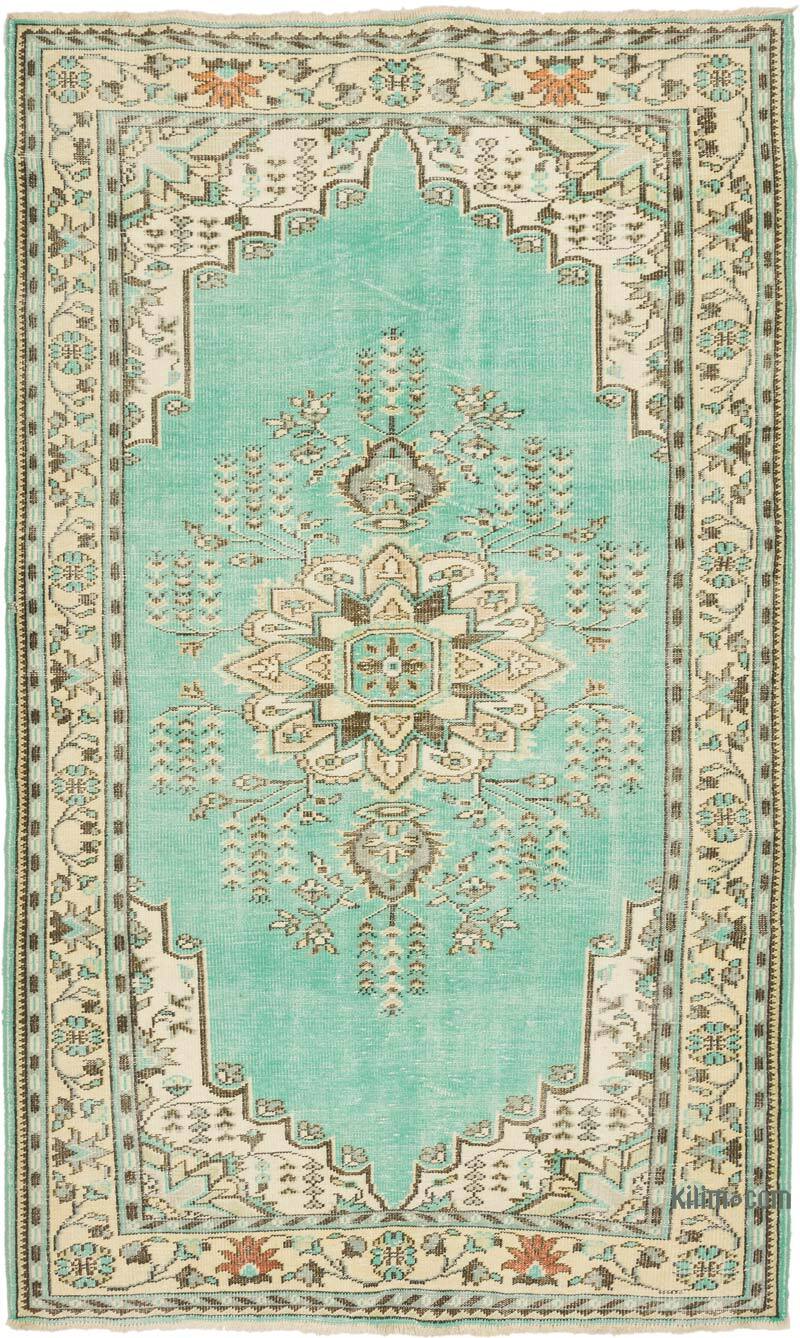 Alfombra Vintage Turca Anudada a Mano - 185 cm x 305 cm - K0071024