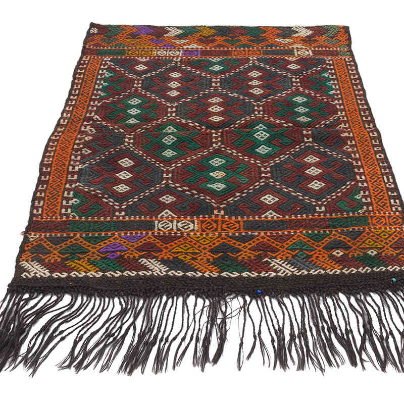 Vintage Anatolian Jijim Rug - 2' 7" x 3' 8" (31" x 44") - K0071028