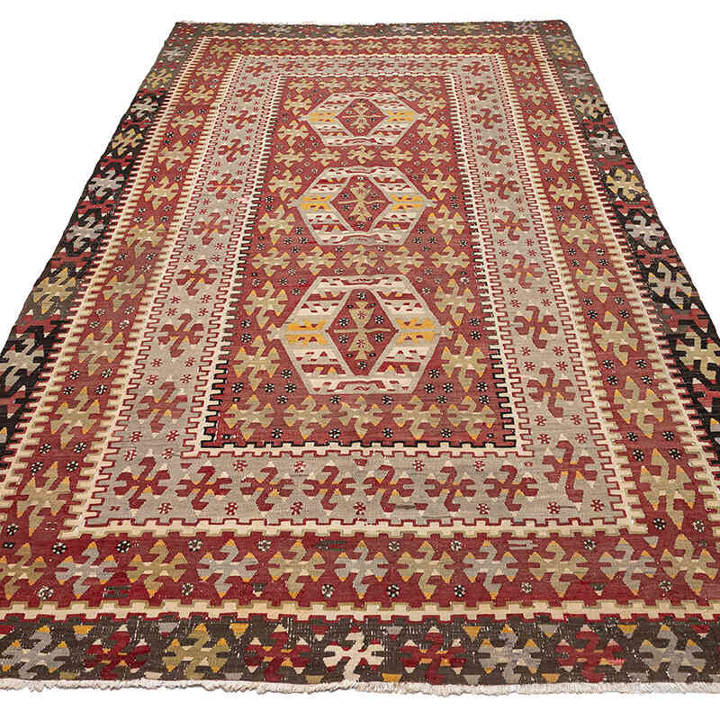 Vintage Esme Kilim Rug - 5' 4" x 10' 5" (64" x 125") - K0071033