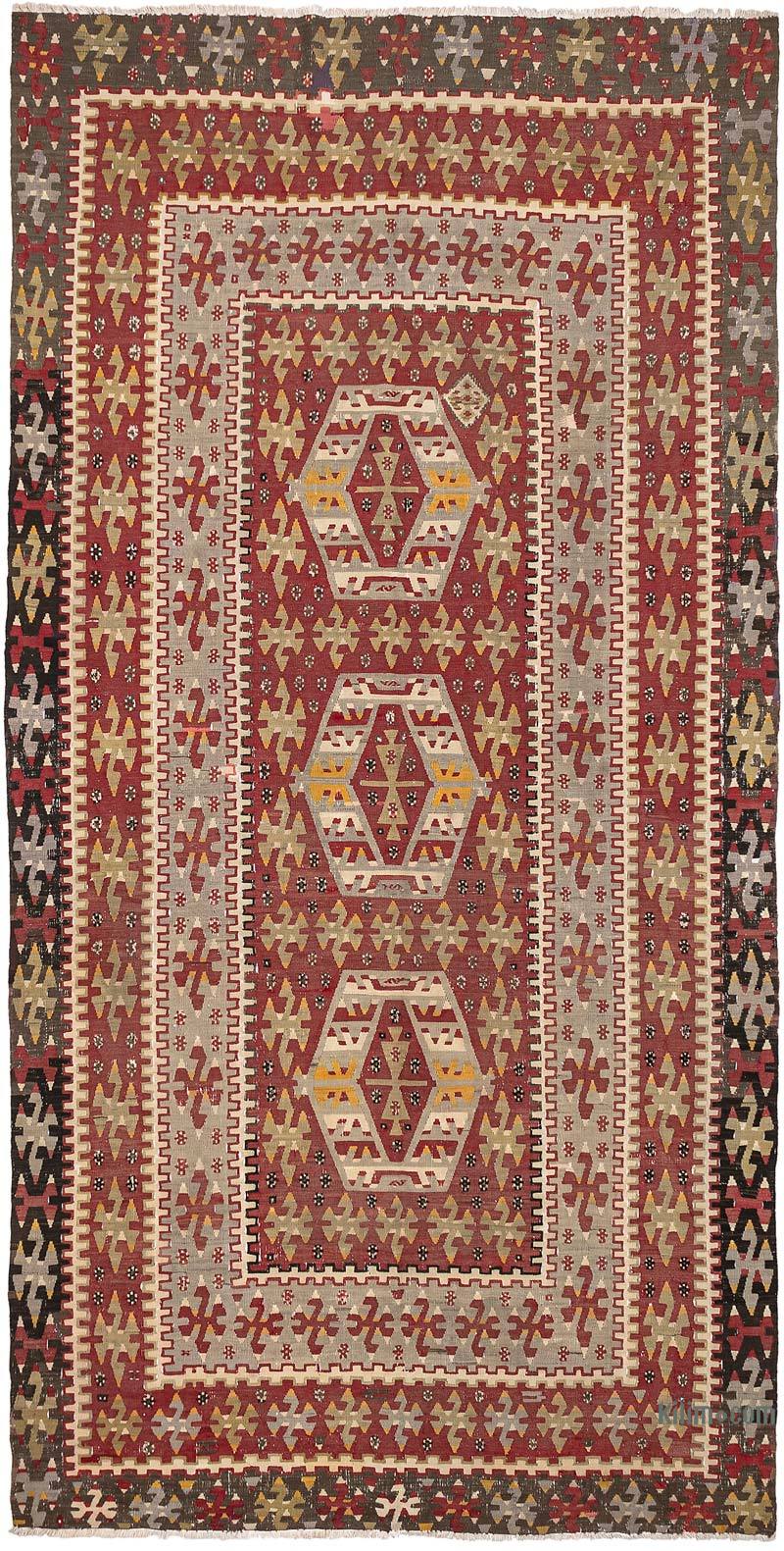 Vintage Esme Kilim Rug - 5' 4" x 10' 5" (64" x 125") - K0071033