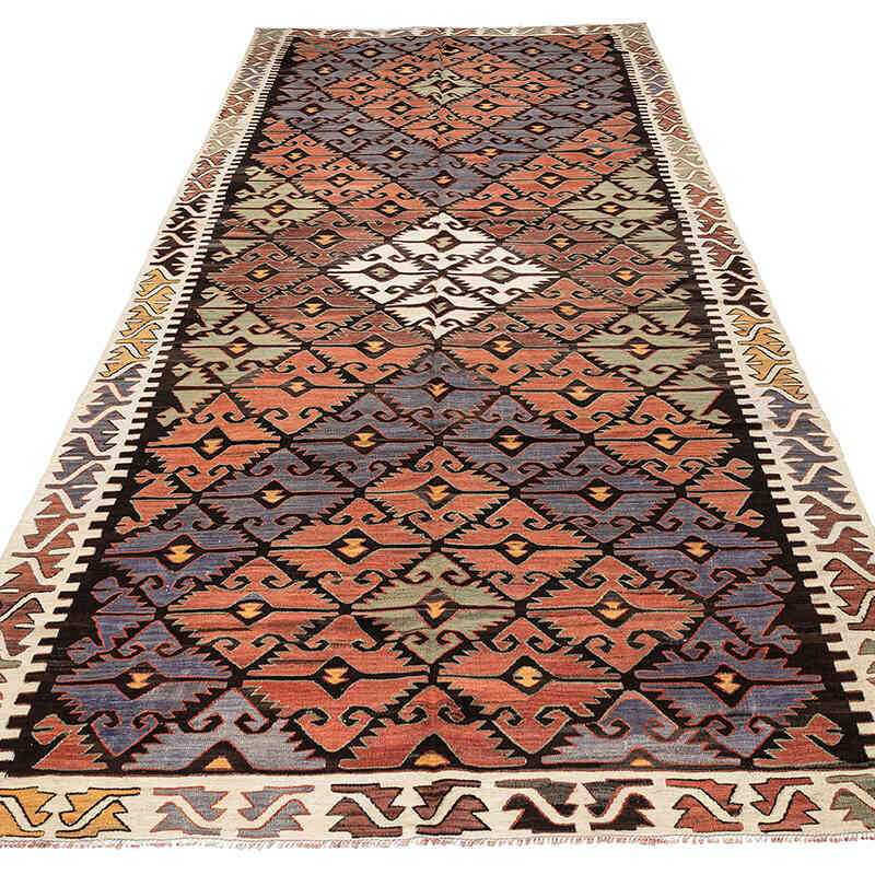 Vintage Sivrihisar Kilimi - 165 cm x 380 cm - K0071039