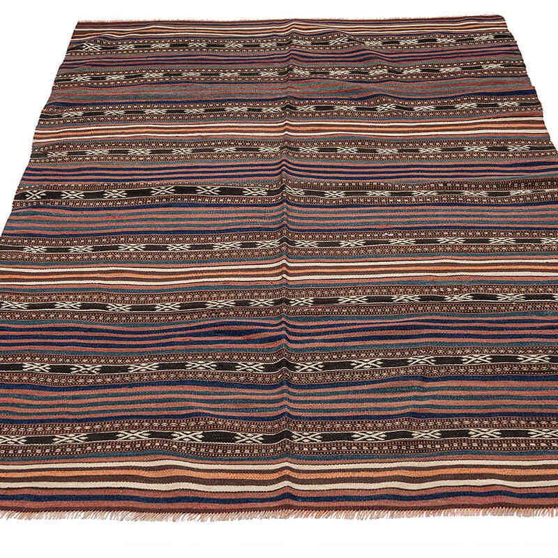 Vintage Balikesir Kilim Rug - 4' 1" x 6' 6" (49" x 78") - K0071042