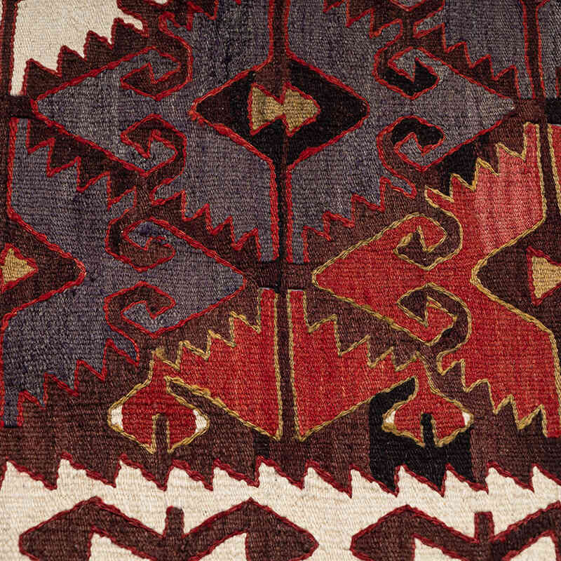 Vintage Sivrihisar Kilim Rug - 5' 2" x 13'  (62" x 156") - K0071043