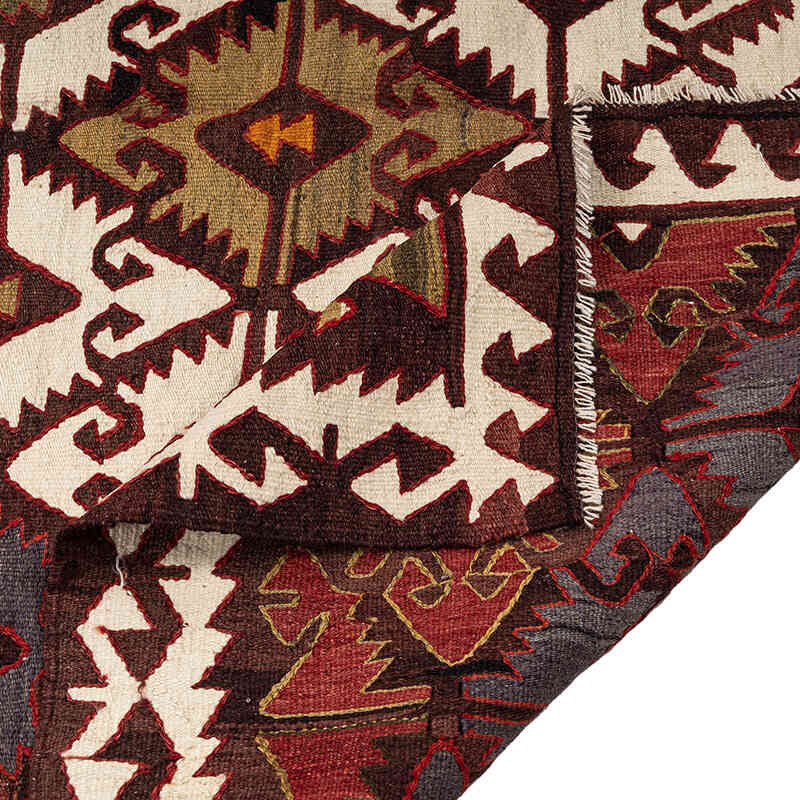 Vintage Sivrihisar Kilim Rug - 5' 2" x 13'  (62" x 156") - K0071043