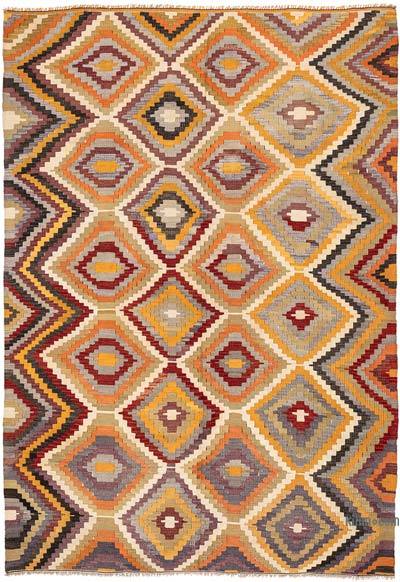 Vintage Antalya Kilim Rug - 5' 9" x 8' 2" (69" x 98")