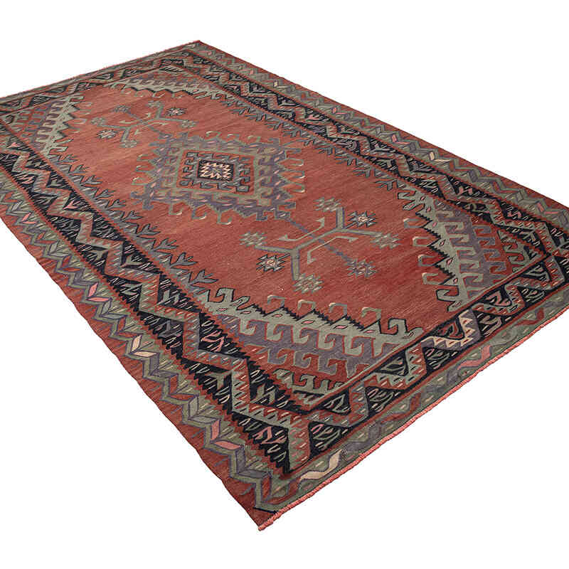 Vintage Oushak Kilim Rug - 5' 9" x 9' 9" (69" x 117") - K0071051