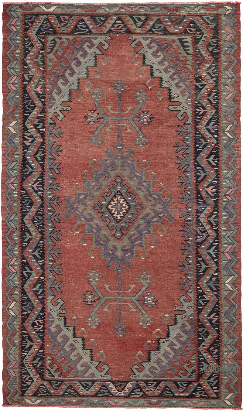 Vintage Oushak Kilim Rug - 5' 9" x 9' 9" (69" x 117") - K0071051