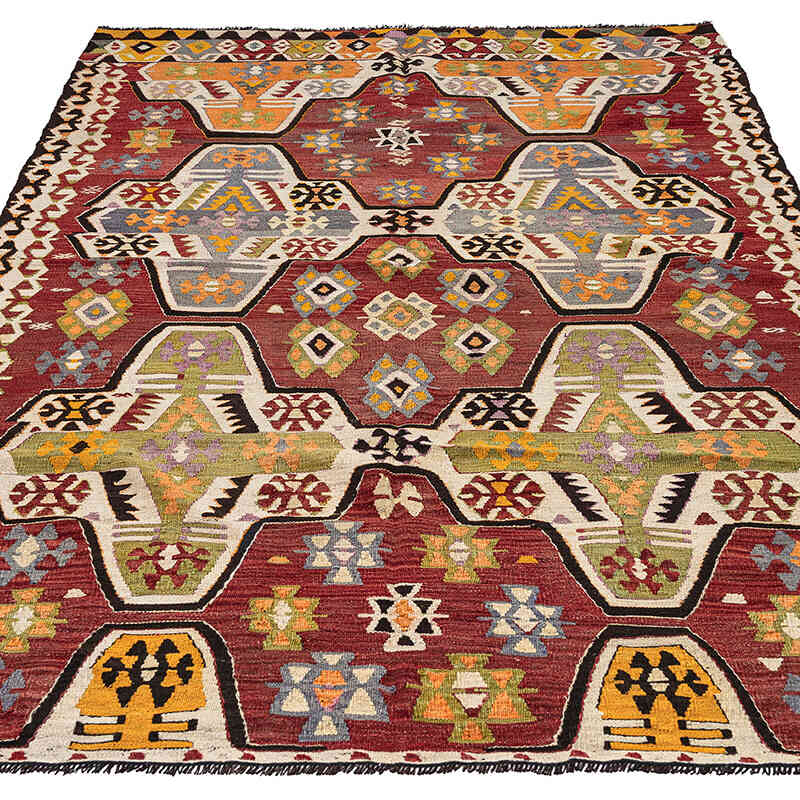 Vintage Mut Kilim Rug - 5' 5" x 8'  (65" x 96") - K0071053