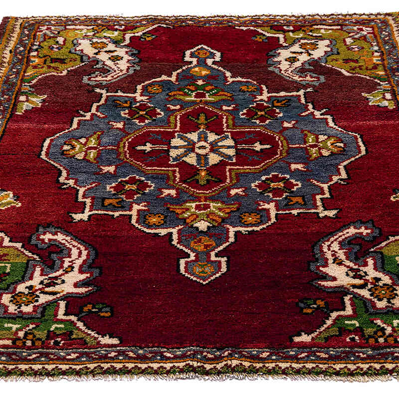 Vintage Turkish Hand-Knotted Rug - 3' 9" x 4' 9" (45" x 57") - K0071088