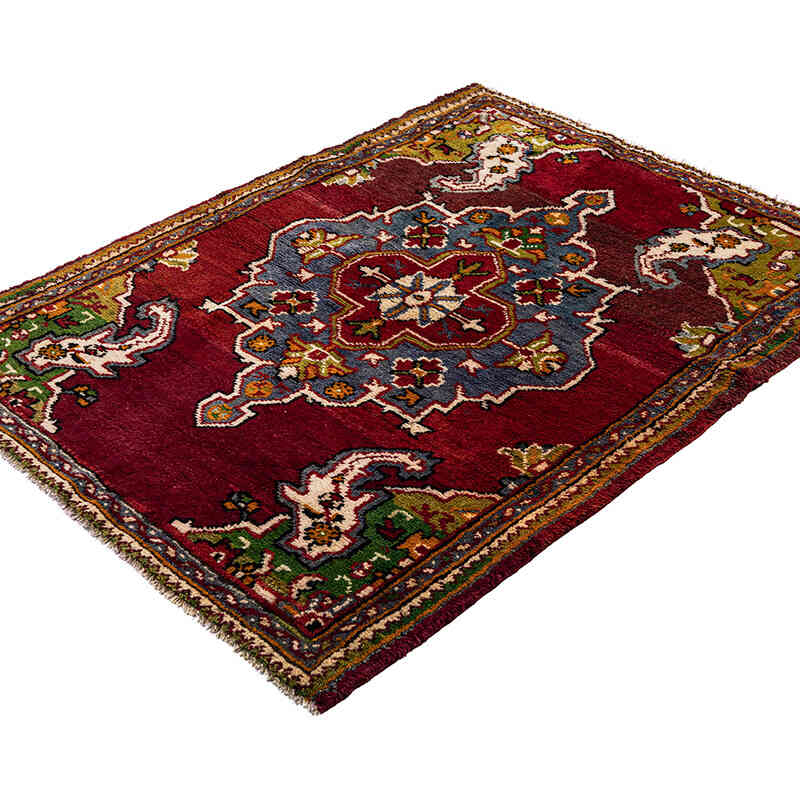 Vintage Turkish Hand-Knotted Rug - 3' 9" x 4' 9" (45" x 57") - K0071088