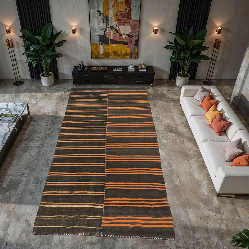 Alfombra Vintage Anatolian Kilim - 230 cm x 457 cm - K0071107