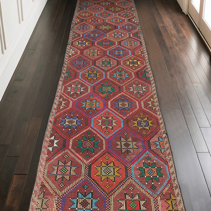 Corredor Vintage de Anatolia Jijim - 109 cm x 343 cm - K0071109