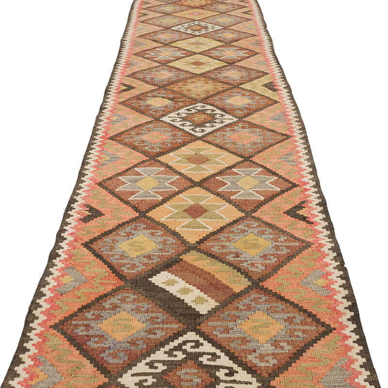 Alfombra Kilim Tribal Vintage - 86 cm x 402 cm - K0071123