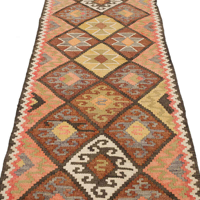 Alfombra Kilim Tribal Vintage - 86 cm x 402 cm - K0071123