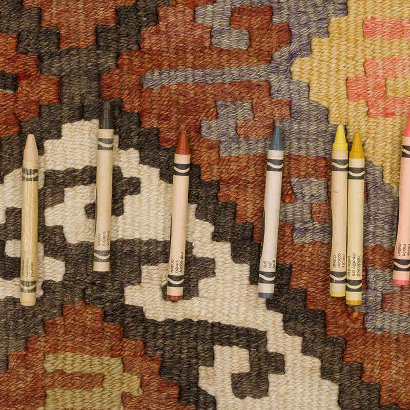 Alfombra Kilim Tribal Vintage - 86 cm x 402 cm - K0071123