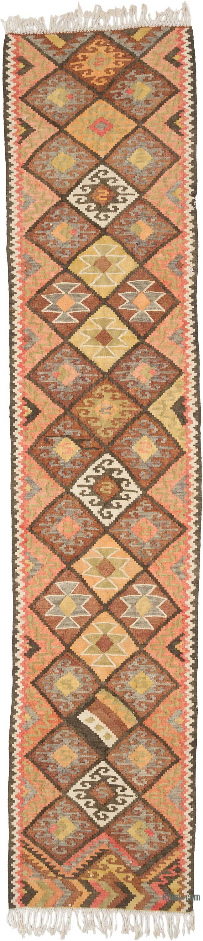 Alfombra Kilim Tribal Vintage - 86 cm x 402 cm - K0071123