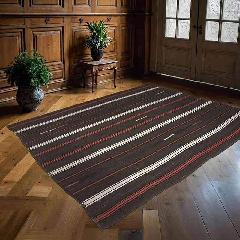 Alfombra Vintage Anatolian Kilim - 180 cm x 234 cm - K0071126