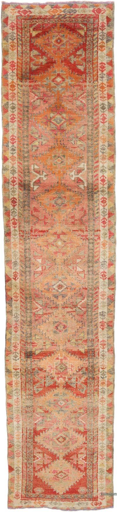 Vintage Anadolu Yolluk - 88 cm x 390 cm