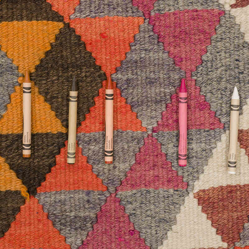 Vintage Anadolu Kilim Yolluk - 94 cm x 364 cm - K0071130