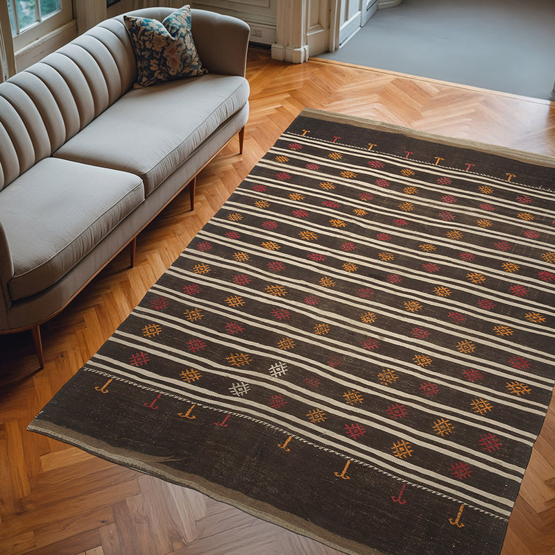 Vintage Anadolu Kilim - 200 cm x 293 cm - K0071135