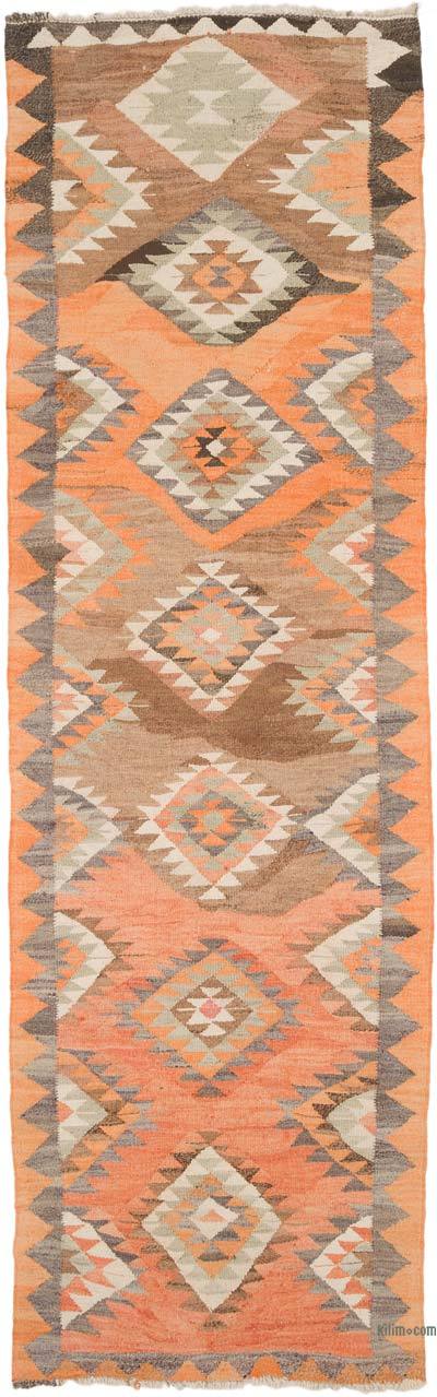 Vintage Anadolu Kilim Yolluk - 97 cm x 317 cm