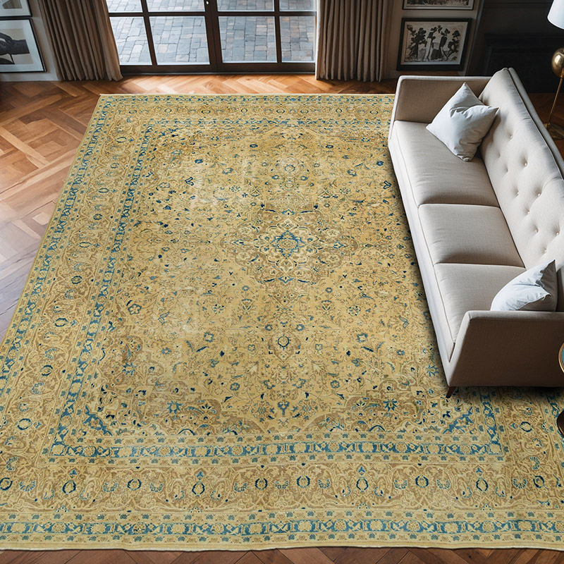 Alfombra Oriental Vintage Anudada a Mano - 295 cm x 380 cm - K0071153
