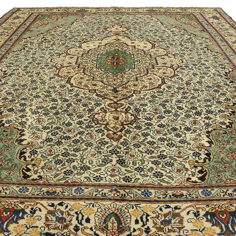 Vintage Hand-Knotted Oriental Rug - 9' 4" x 12' 9" (112" x 153") - K0071155