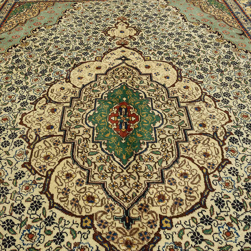 Vintage Hand-Knotted Oriental Rug - 9' 4" x 12' 9" (112" x 153") - K0071155
