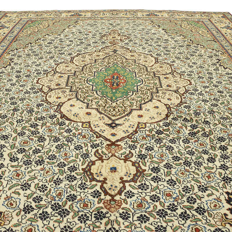 Vintage Hand-Knotted Oriental Rug - 9' 4" x 12' 9" (112" x 153") - K0071155