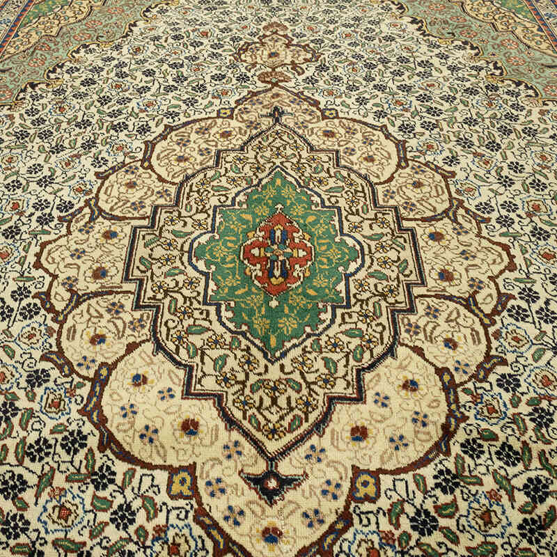 Vintage Hand-Knotted Oriental Rug - 9' 4" x 12' 9" (112" x 153") - K0071155